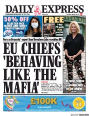 Daily Express () Newspaper Front Page for 30 January 2021