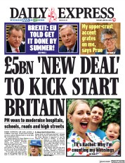 Daily Express () Newspaper Front Page for 30 June 2020