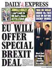 Daily Express () Newspaper Front Page for 30 August 2018