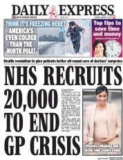 Daily Express () Newspaper Front Page for 31 January 2019