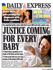 Daily Express () Newspaper Front Page for 31 March 2022