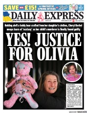 Daily Express () Newspaper Front Page for 31 March 2023