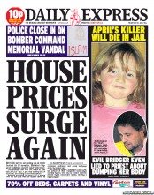 Daily Express () Newspaper Front Page for 31 May 2013