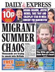 Daily Express () Newspaper Front Page for 31 May 2017