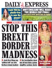 Daily Express () Newspaper Front Page for 31 May 2018