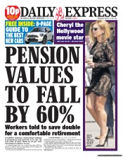 Daily Express () Newspaper Front Page for 31 August 2011