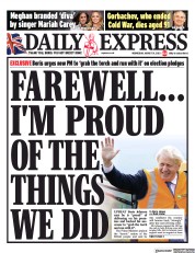Daily Express () Newspaper Front Page for 31 August 2022