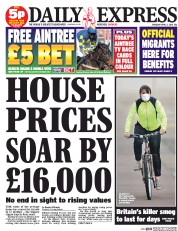 Daily Express () Newspaper Front Page for 3 April 2014