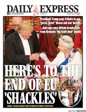 Daily Express () Newspaper Front Page for 4 June 2019