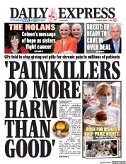 Daily Express () Newspaper Front Page for 4 August 2020