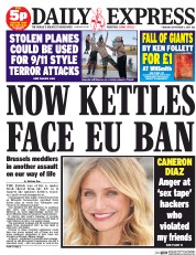 Daily Express () Newspaper Front Page for 4 September 2014