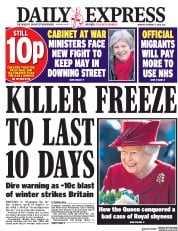 Daily Express () Newspaper Front Page for 5 February 2018