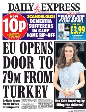 Daily Express () Newspaper Front Page for 5 May 2016