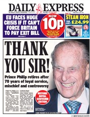 Daily Express () Newspaper Front Page for 5 May 2017