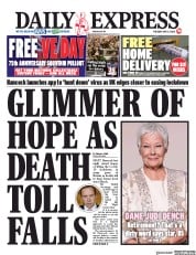 Daily Express () Newspaper Front Page for 5 May 2020