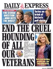 Daily Express () Newspaper Front Page for 5 May 2021