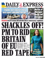 Daily Express () Newspaper Front Page for 5 May 2022