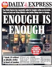 Daily Express () Newspaper Front Page for 5 June 2017
