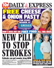 Daily Express () Newspaper Front Page for 5 September 2011