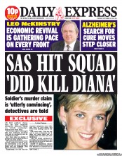 Daily Express () Newspaper Front Page for 5 September 2013