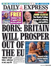 Daily Express () Newspaper Front Page for 5 September 2020