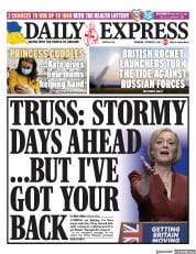 Daily Express () Newspaper Front Page for 6 October 2022