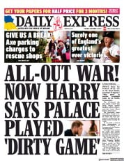 Daily Express () Newspaper Front Page for 6 December 2022