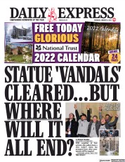 Daily Express () Newspaper Front Page for 6 January 2022