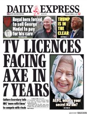 Daily Express () Newspaper Front Page for 6 February 2020