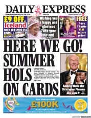 Daily Express () Newspaper Front Page for 6 February 2021