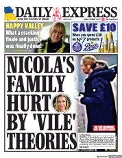 Daily Express () Newspaper Front Page for 6 February 2023