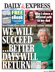 Daily Express () Newspaper Front Page for 6 April 2020