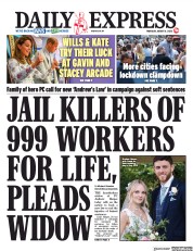Daily Express () Newspaper Front Page for 6 August 2020