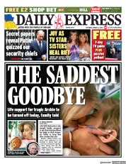 Daily Express () Newspaper Front Page for 6 August 2022