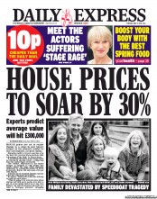 Daily Express () Newspaper Front Page for 7 May 2013