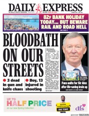 Daily Express () Newspaper Front Page for 7 May 2018