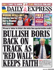 Daily Express () Newspaper Front Page for 7 May 2022