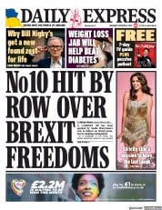 Daily Express () Newspaper Front Page for 8 October 2022