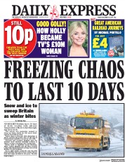 Daily Express () Newspaper Front Page for 8 December 2017
