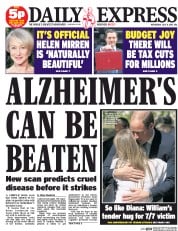 Daily Express () Newspaper Front Page for 8 July 2015
