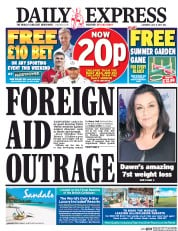 Daily Express () Newspaper Front Page for 8 July 2017