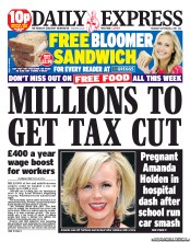 Daily Express () Newspaper Front Page for 8 September 2011
