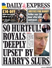 Daily Express () Newspaper Front Page for 9 December 2022