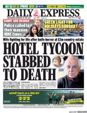 Daily Express () Newspaper Front Page for 9 April 2021