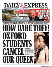 Daily Express () Newspaper Front Page for 9 June 2021
