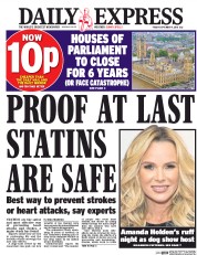 Daily Express () Newspaper Front Page for 9 September 2016