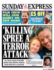 Daily Express Sunday () Newspaper Front Page for 15 August 2021