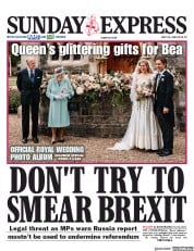 Daily Express Sunday () Newspaper Front Page for 19 July 2020