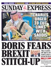 Daily Express Sunday () Newspaper Front Page for 21 October 2018