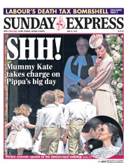 Daily Express Sunday () Newspaper Front Page for 21 May 2017